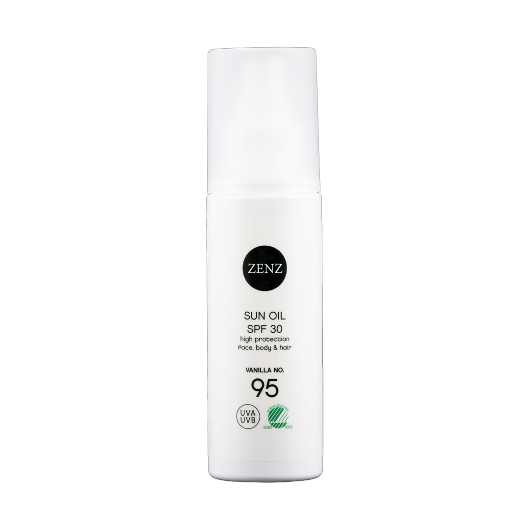 ZENZ Organic No. 95. SUN OIL SPF 30 FACE BODY & HAIR VANILLA 100 ml