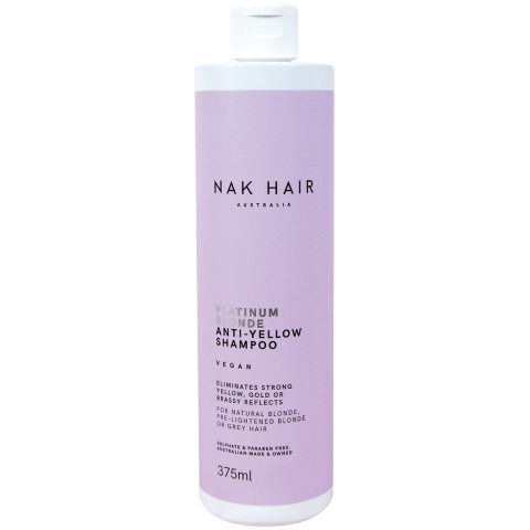 NAK Platinum Blonde Anti Yellow Shampoo  375 ml